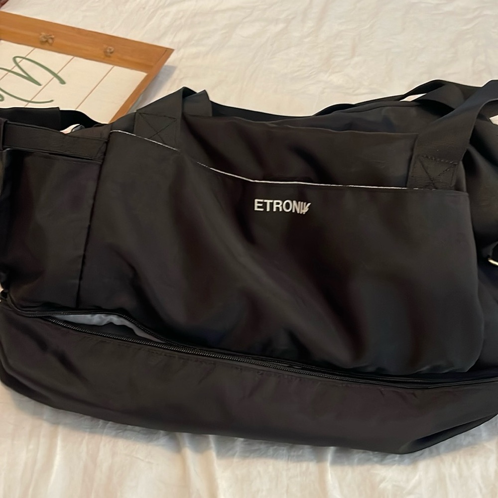 Gym bad black with shoe bags
